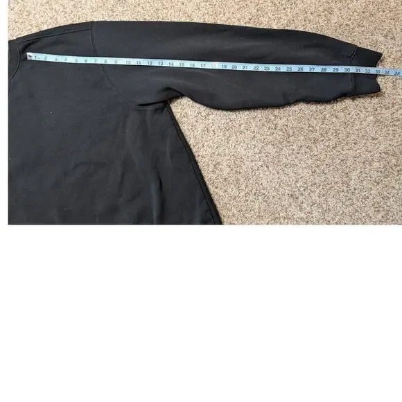 CARHARTT Men's Black Sweatshirt, Size 2X, SOFT; Loose Fit; Crewneck; Midweight - Picture 5 of 11